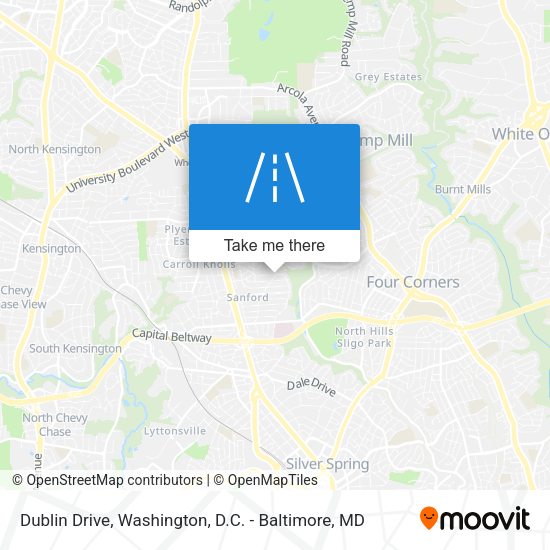 Mapa de Dublin Drive