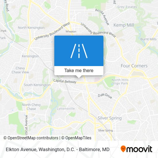 Elkton Avenue map