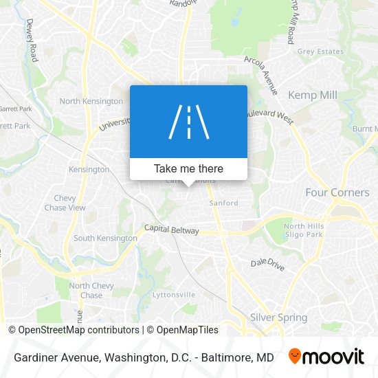 Mapa de Gardiner Avenue