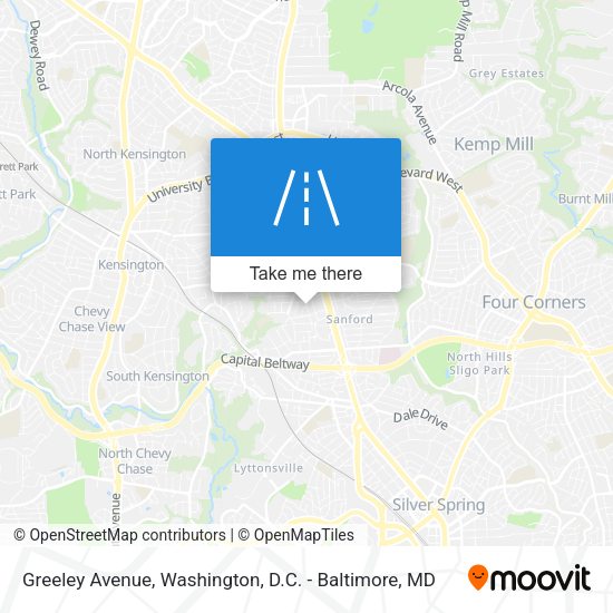 Greeley Avenue map