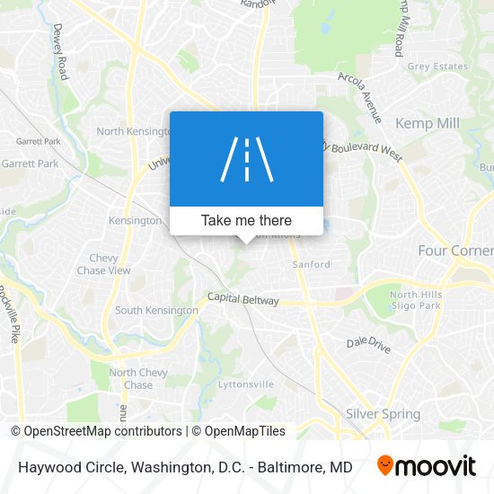 Haywood Circle map