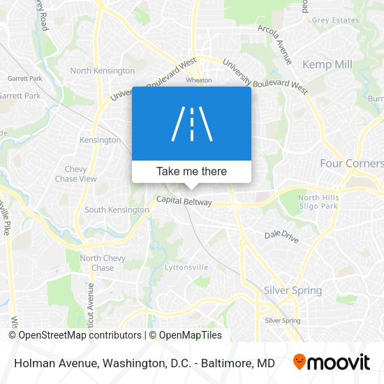 Holman Avenue map