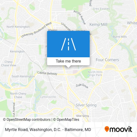 Myrtle Road map