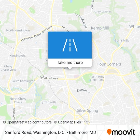 Sanford Road map