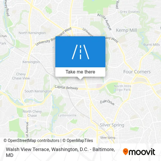 Walsh View Terrace map