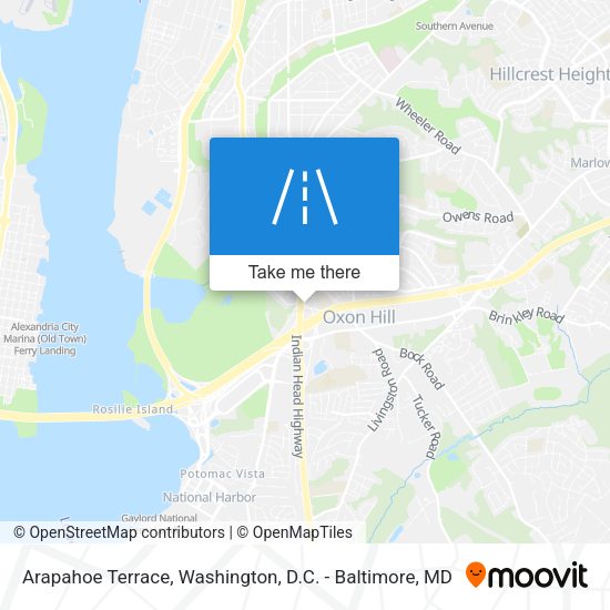 Arapahoe Terrace map