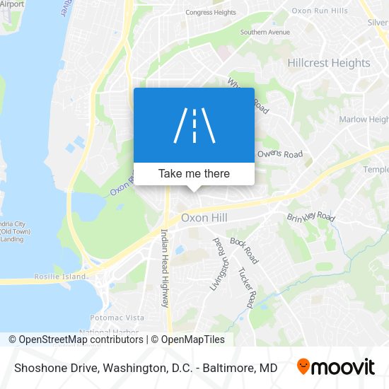Shoshone Drive map