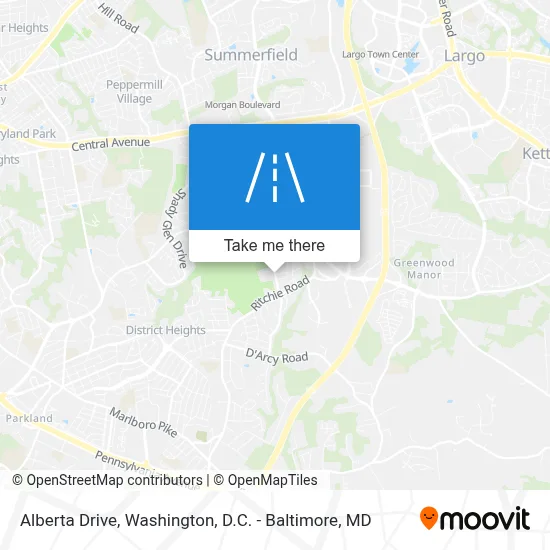 Alberta Drive map
