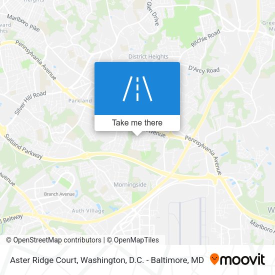 Mapa de Aster Ridge Court