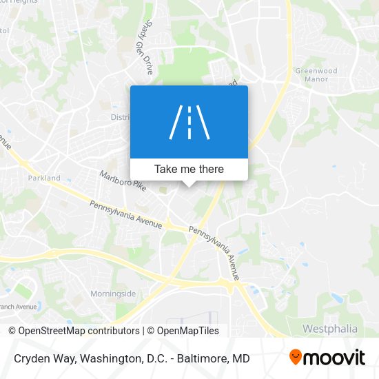 Cryden Way map