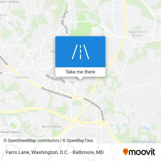 Farrs Lane map