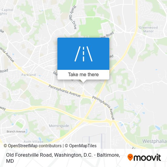 Old Forestville Road map