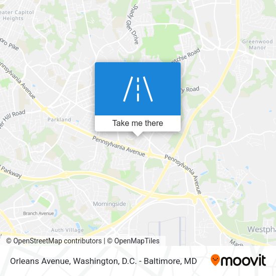 Orleans Avenue map