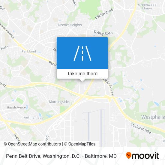 Penn Belt Drive map