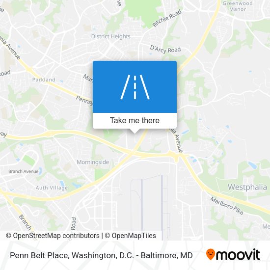 Penn Belt Place map
