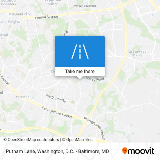Putnam Lane map