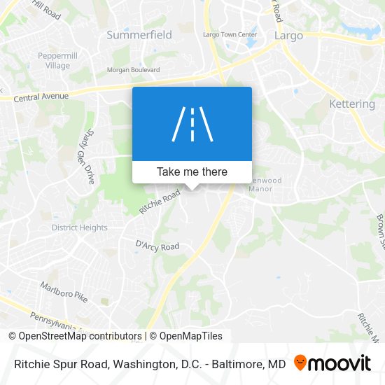 Ritchie Spur Road map