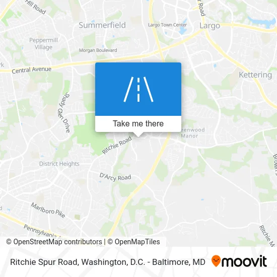 Ritchie Spur Road map