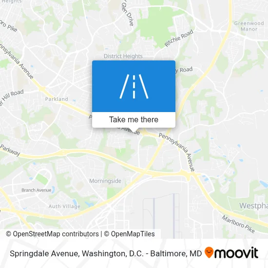 Springdale Avenue map