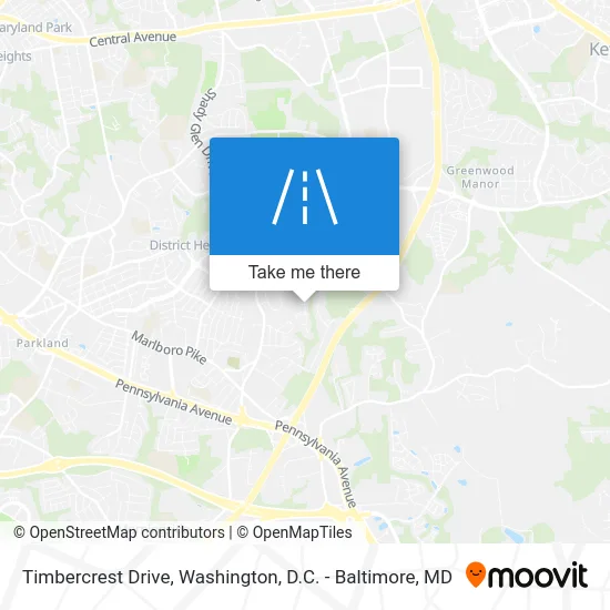 Timbercrest Drive map