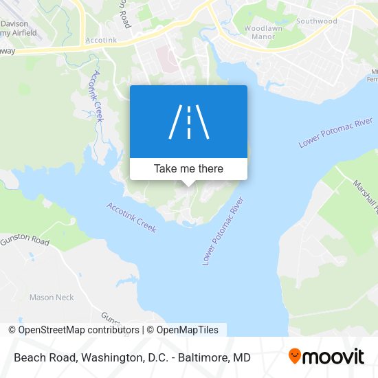 Mapa de Beach Road