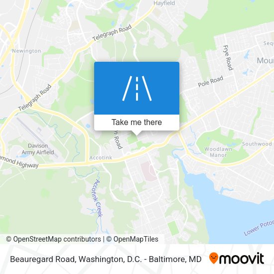 Mapa de Beauregard Road