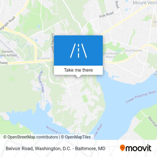 Belvoir Road map