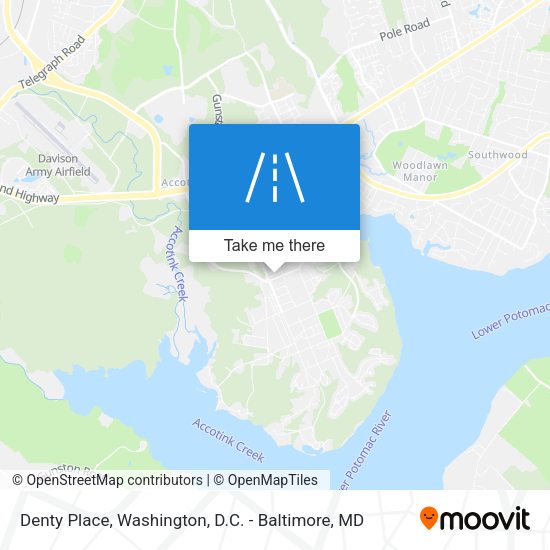 Denty Place map