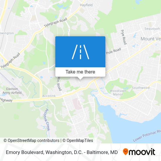 Emory Boulevard map