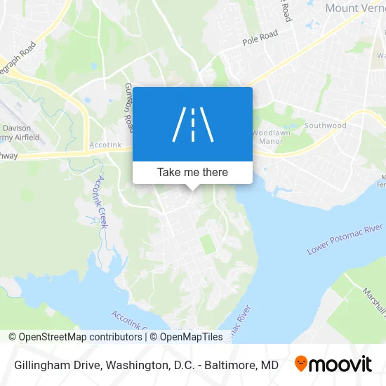 Gillingham Drive map