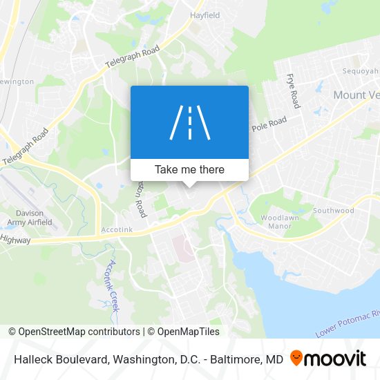 Halleck Boulevard map
