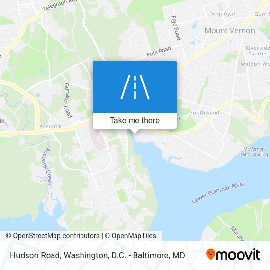Hudson Road map