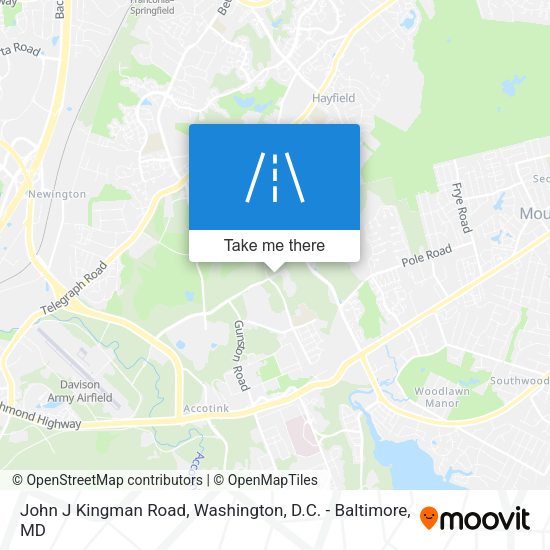 Mapa de John J Kingman Road