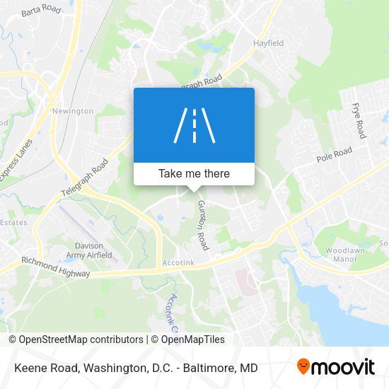 Keene Road map