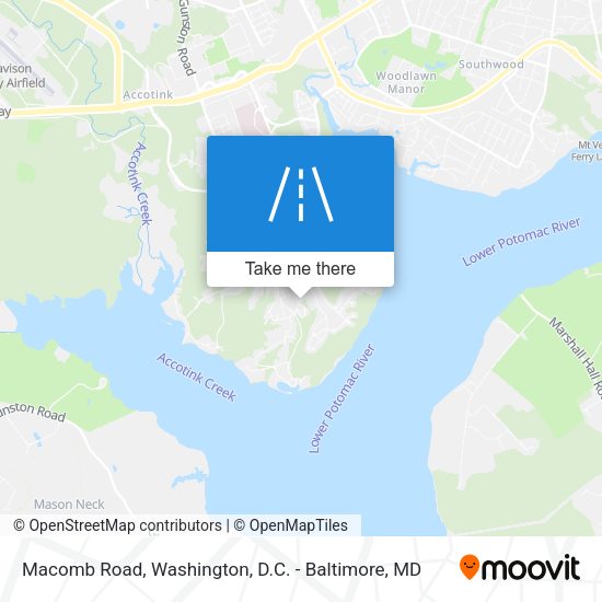 Macomb Road map