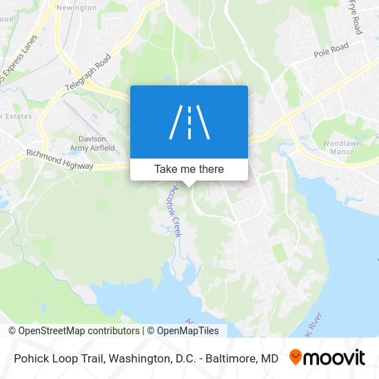 Pohick Loop Trail map