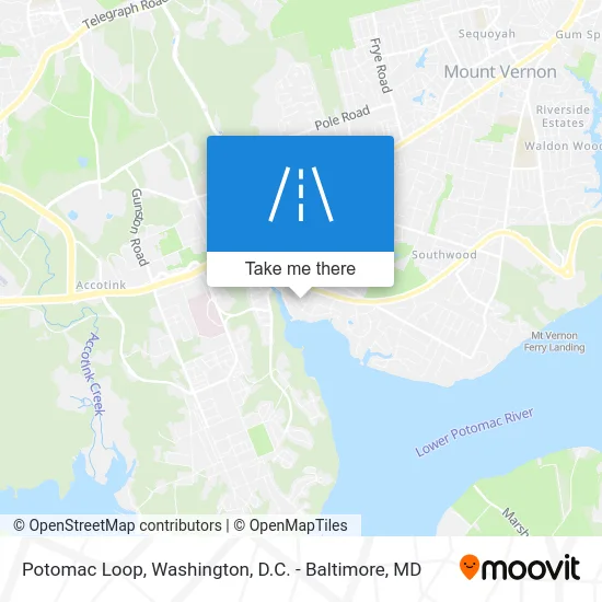 Potomac Loop map