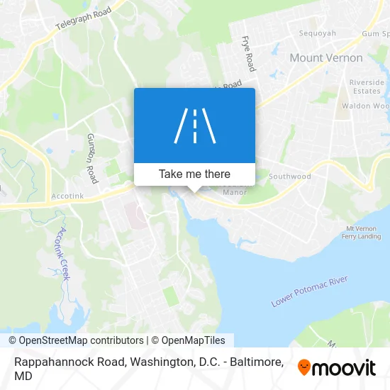 Rappahannock Road map