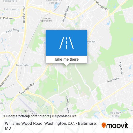 Williams Wood Road map