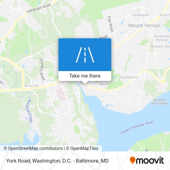 York Road map
