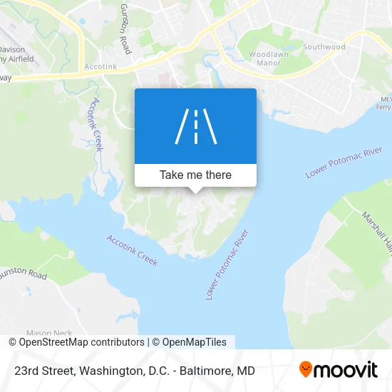 23rd Street map