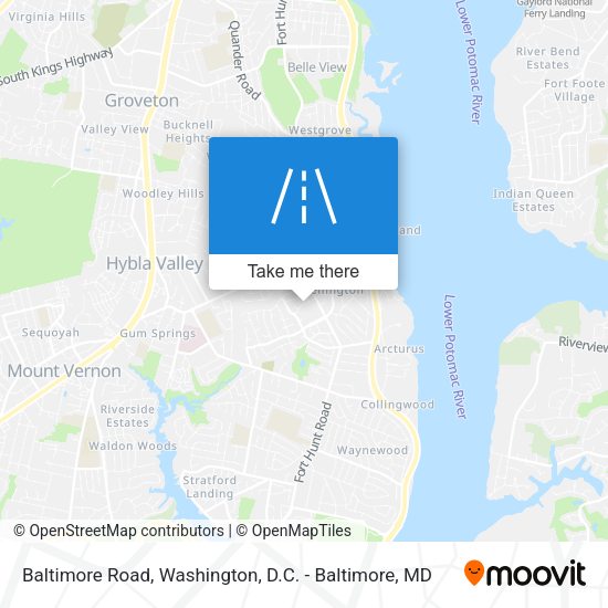 Mapa de Baltimore Road