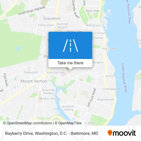 Bayberry Drive map