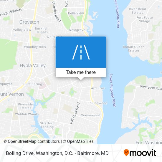 Bolling Drive map