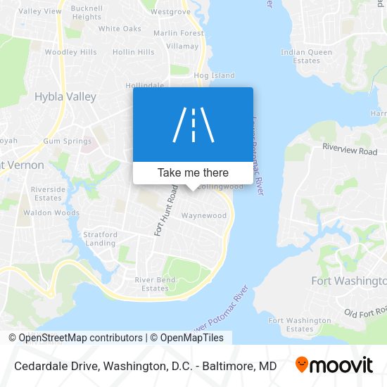 Cedardale Drive map