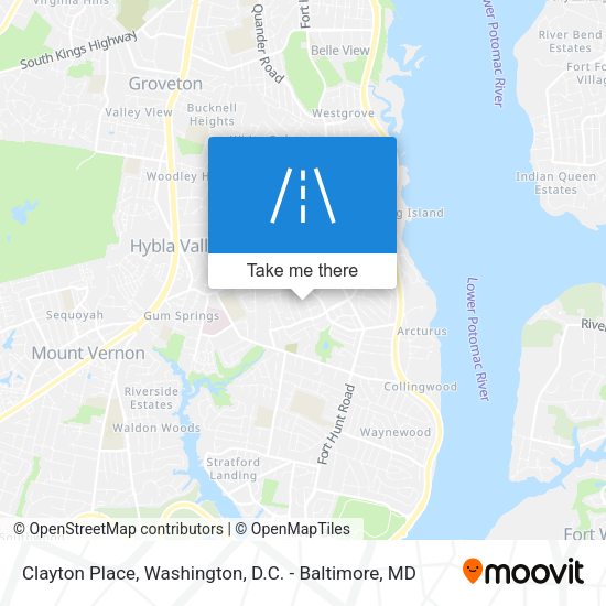 Clayton Place map