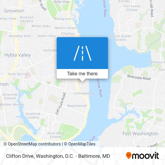 Clifton Drive map
