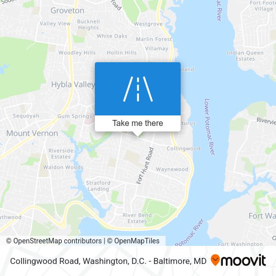 Mapa de Collingwood Road