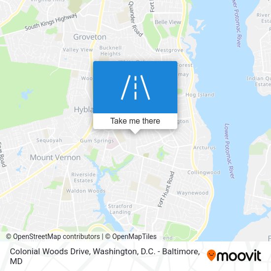 Mapa de Colonial Woods Drive