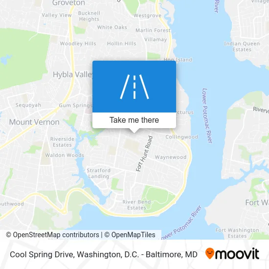 Cool Spring Drive map